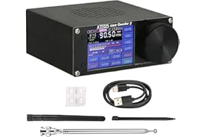 Whychstore Récepteur radio pleine bande, radio à ondes courtes, écran tactile 2,4", décodeur ATS25 Max II, LSB, AM, USB, CW, DIGI
