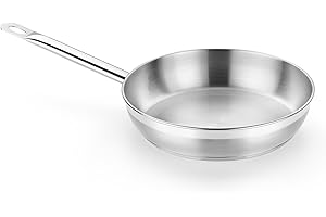 BRA Profesional | Poêle 20 cm inox, fond triple diffuseur, pleine induction, poignée ergonomique