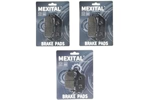 MEXITAL Pastiglie freno Semi-metallico Anteriori + Posteriore per CB 600 F Hornet (FW/FX/FY/F1-F6/F21/F22/F2Y) (98-06)/CBF 600 N/S (04-09) (Non ABS) SA NA (ABS) (04-06)/CBF 1000 (Non ABS) (06-15)