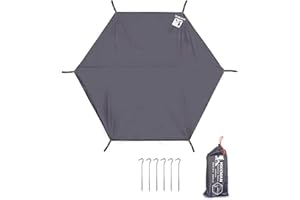 HIKEMAN Camping Tarp Tent Footprint - Multi-Purpose Waterproof Outdoor Groundsheet, Hexagon Ground Covering Mat Tent & Awning Carpet For Camping Hiking Picnic