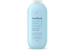 Method Body Wash, Wind Down, Shower Gel, Chamomile, Starflower and Blue Lavender Scent, Pack of 1, 532ml
