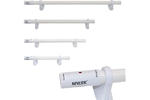 Mylek Tubular Heater 190W - 1500mm - Low Energy Tube - Built in Thermostat And Mounting Brackets Greenhouse, Garage, Caravan (150cm, 190W)