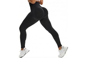 RIOJOY Scrunch Seamless Leggings Smile Contour Women High Waist Ruched Butt Lifting Gym Sports Leggings