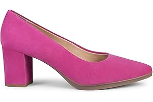 miMaO. Zapatos de tacón bajo Elegantes de Ante Fabricados en España. Tecnología del Confort