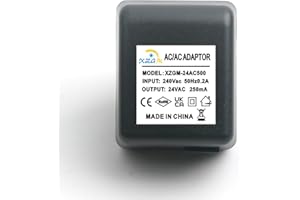 XZGM AC Power Adapter, 24V 250mA 6VA, UK Plug, for twig lights,Christmas lights