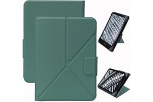 FineGear Uniwersalne etui do Kindle Colorsoft Signature Edition 2024/17.3 cm Paperwhite 2024/17.3 cm Paperwhite 2021, miękkie, gładkie etui folio book, zielone