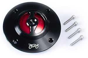 AVDB Tapon de gazolina apertura rapida 1/4 vuelta compatible con varios modelos GSXR/SVN/HAYABUSA/INAZUMA/GSXF/BANDIT/TLR TLS antes de 2003 (4 agujeros)