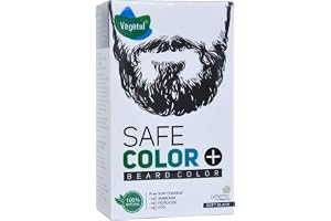 Vegetal Safe Hair Color -Soft Black 25gm - Certified Organic Chemical and Allergy Free Bio Natural Beard Hair Color with No Ammonia Formula & PPD