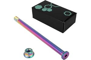 RUNFARR Motorcycle Rear Wheel Axle,191mm Rear Wheel Axle with Axle Bolt Titanium Alloy for Electric Bike Sur Ron Surron Light Bee X/S E-bike