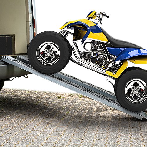 Auffahrrampe Autorampe Auffahrschiene Verladerampe Schiene Rampe PKW Auto 2 St. 400 kg - 2