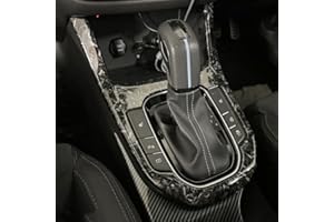 FUEISOF Mittelkonsole Verkleidung Für Hyundai I30 2017-2024 Mittelkonsole Schalttafel Rahmen Abdeckung Verkleidung Auto Zubehör Kohlefaser Stil Schwarz (nur für Automatischer) (Geschmiedete)