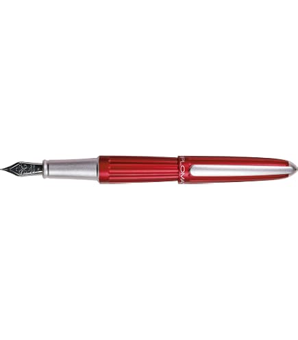 DIPLOMAT Füllhalter Aero Orange – 14 Kt Goldfeder, Aluminiumgehäuse, Mit 5 Jahren Garantie