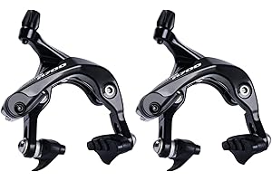 RUJOI Étriers de Frein de vélo de Route, étrier de Frein à Double Pivot en Aluminium de qualité supérieure avec Patins de Chaussure pour vélo de Route (Avant et arrière)
