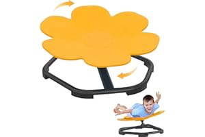 UISEBRT Carosello autismo per bambini, sedia girevole sensoriale, sedia girevole per bambini, allenamento, coordinazione fisica ed equilibrio, sgabello girevole girevole