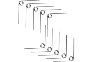 Qrity 10 Stück Torsionsfeder Aus Edelstahl 304, Torsionsfeder In V-Form, Mechanische Torsionsfedern, Außendurchmesser 5mm, 3 Runden, 90° Ablenkungsfeder