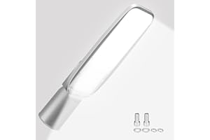 Willpower LED Réverbères Lampadaire Exterieur, 50W 4052LM Spot LED Blanc Froid 6000K Projecteur LEDs IP66 Lampe de Sécurité pour Jardin Patio Rue Route Garage Cour Parking Public Éclairage