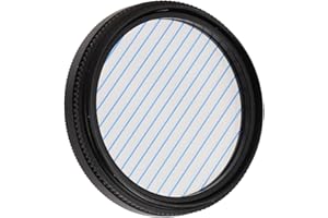 Annadue Blue Streak Anamorphic Effect Filter, Special Cinematic Effects Filter Blauer Streifenfilter Optisches Glas, für Fujifilm, für Sony, für Nikon Usw(49mm)(49mm)