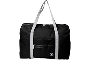 ONTHIS Foldable Cabin Bag, Large Capacity Underseat Travel Bag Waterproof and Hard-Wearing Tote Bag Weekend Hand Luggage Bag for Women Men 48×32×16 cm