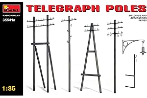 Miniart 35541 1:35 Telegraph Poles Plastic Kit