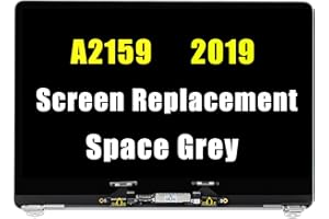 GBOLE A2159 Bildschirm Ersatz für MacBook Pro Retina 13,3 Zoll A2159 2019 EMC3301 MUHN2xx/A MUHP2xx/a MUHQ2 MUHR2 MUHR2 661-12829 Full LED LCD Display Assembly Complete 2560x1600 (Space Grey)