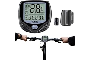 WRESS Bike Speedometer – Wireless LCD Bike Computer Speedo Odometer – Waterproof Bike Bicycle Speedo Odometer With Automatic Wake-up Waterproof Backlight Digital LCD Display for Outdoor Cycling