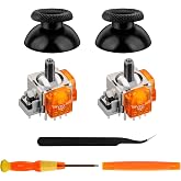 TOMSIN TMR Electromagnetic Joysticks Replacement for PS5 Controller, 2 Pack Anti-Drift magnetic Resistance Stick with 2 Pack 