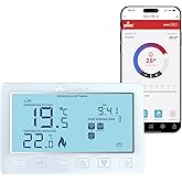 Plikc - Cronotermostato digitale Wifi dual band compatibile con Alexa - Alimentazione a 230V - (Neve PRO W)