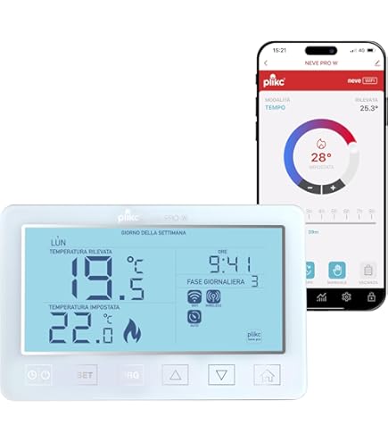 CRONOTERMOSTATO WIFI+RF SENZA FILI ALEXA - Foto 6