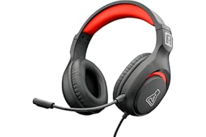 THE G-LAB G-Lab Korp Yttrium - zestaw słuchawkowy dla graczy na PC, Ps4 Ps5, Xbox, przełącznik, zestaw słuchawkowy do gier ze składanym mikrofonem, stereofoniczny odtwarzacz audio, słuchawki dla graczy mocne