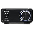 SMSL SA-50 2x50W D AMP TDA7492 Hi-Fi Stereo Amplifier Amplifier Power Amplifier + Power Adapter--Silber/Gold/Schwarz (Black)