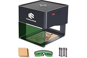 FONLAND Máquina de grabado láser DJ6, Mini máquina de grabado láser de escritorio, fácil de conectar a Windows/Android/iOS