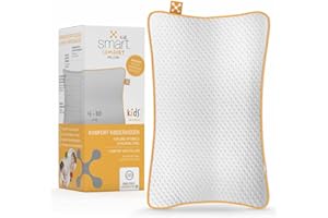 ‎SMARTSLEEP smartsleep smart® Kids Comfort Pillow - Ergonomisches Kinderkissen aus CosyPur® Memory-Schaum mit Luftkanälen – Orthopädisches Kopfkissen für Kinder – Formstabiles HWS-Kopfkissen
