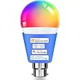 meross Smart Bulb Smart Bulb Alexa Light Bulb B22 Compatible with Apple Homekit, Alexa, Google Home, Siri Voice Control Dimmable Multicolor LED Light Bulb Equivalent 9W Rgbcw (MSL120DHK)
