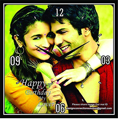 Design Connection Customized Wall Clock For Birthday, Wedding, Anniversary & Party