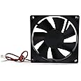 Electronicspices DC 12V Cooling Fan for PC Case CPU Cooler Radiator WITH (JST CONNECTOR) (BLACK)