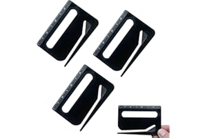 Yamobi 3er Set Brieföffner Set,Brieföffner mit Lineal, Lupe und Präzisionsklinge, Folienschneider & Paketöffner,Ldeal zum Öffnen von Umschlägen und zum Schneiden von Papier