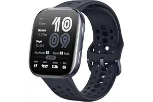 Amazfit Bip 6 Smartwatch 46mm, Batería 14 días, AMOLED 1,97", GPS con Mapas, IA, Llamadas Bluetooth, Seguimiento Salud y Sueño, 140+ Modos Deportivos, Resistencia al Agua 5ATM, Negro