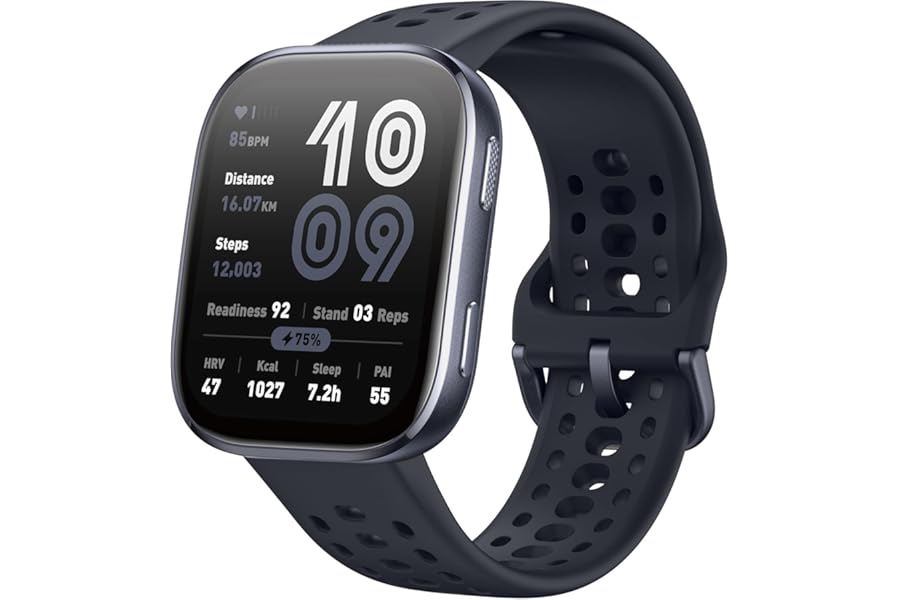 Amazfit Bip 6 Smartwatch 46 mm, 14 Day Battery, 1.97 Inch AMOLED GPS Maps, IA, Bluetooth Calls, Sleep Health Monitor, 140+ Sport, Fitness, Waterproof 5ATM, Black4.1 out of 5 stars3,960€64.90