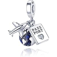 MULA Charm Bead Ciondolo Donna Argento Fascino per Bracciali e Collane