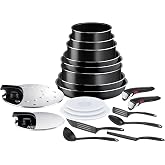 Tefal Ingenio Easy On &ndash; Set of 8 Pieces + 12 Accessories, Not Suitable for | 4 Frying Pans 8.7/9.4/10.2/11 in + 3 Saucepans 6