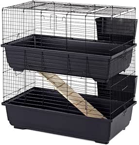 double level rabbit cage