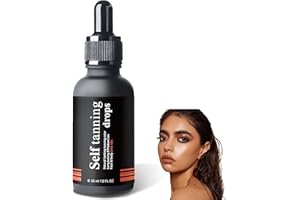 RMAIODNG Selbstbräuner Gesicht Bräunungstropfen, Bronzing Self Tanning Drops, Selbstbräuner Tropfen für Gleichmäßigen und Natürlichen Effekt, 30ml