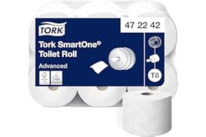 Tork SmartOne Papier toilette rouleau blanc T8, Advanced, 2 plis, 6 x 1 150 feuilles, 472242