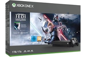 Microsoft - Consola 1 TB, Mando Inalámbrico + Star Wars Jedi: Fallen Order (Xbox One X)