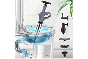 Mieaoll Toilet Unblocker, Toilet Unblocker Heavy Duty, Drain Unblocker Tool, for Bathroom Toilet Sink Floor Use