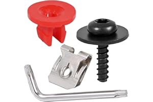 SUPKEYER 10 Set T30 Engine Splash Shield Guard Undertray Cover Screws Bolt Nut Clip Kit Compatible with Ford Focus Fusion Escape Explorer C-Max Transit Connect Lincoln MKC with T30 Screwdriver (10)