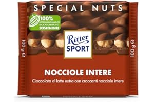 Ritter Sport Tavoletta di Cioccolato al Latte Extra con Nocciole Intere, 100g