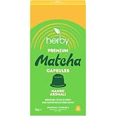 Herby Premium Matcha Kaps&uuml;l - Nespresso Uyumlu, Mango Aromalı, 10'lu Paket