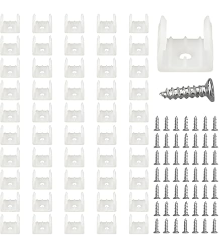 PATIKIL Clip per Strisce LED, 20pcs Supporti di Montaggio