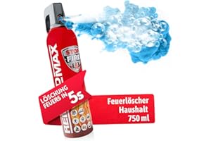 NOTOLK SAFETY WORK notlok Safety Work - 750ml Feuerlöschspray | Klein Feuerlöscher Haushalt ideal für Küche Aber auch für Auto | Feuerlöscher Schaum löscht wirksam Feuer A B E F | Fettbrandlöscher geeignet für Camping